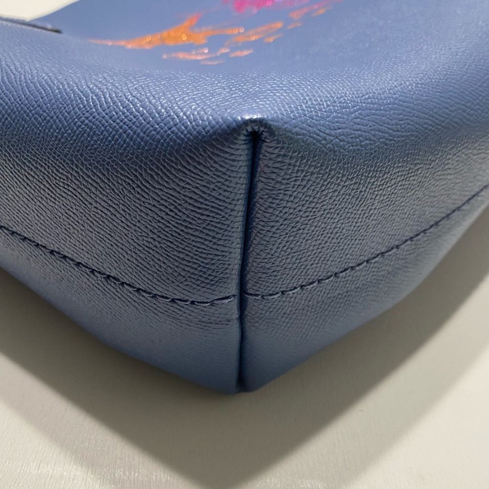 Coach Rexy Purse Highline Tote With Carriage in Blue Bag Rainbow Glitter Logo - Picture 12 of 13